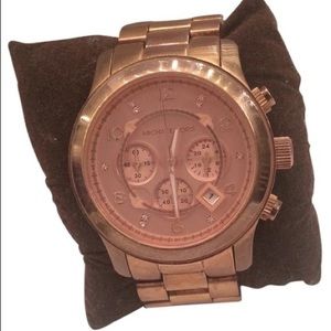 Michael Kors Rose Gold Runway Mk-8164 Watch